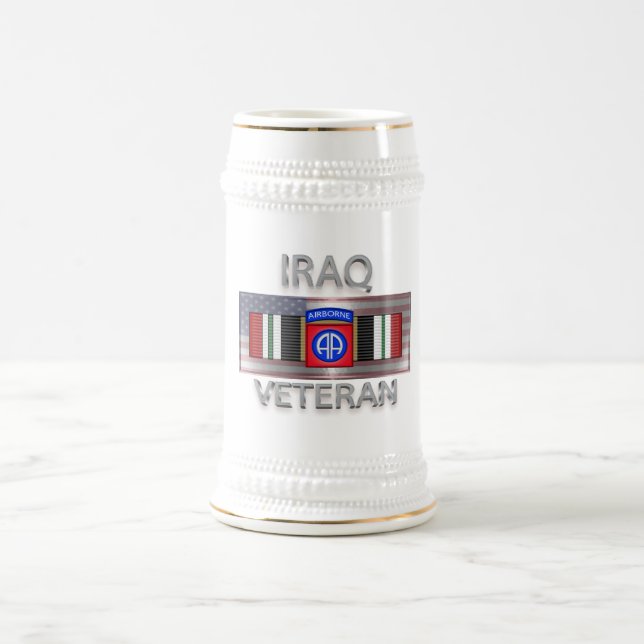 82nd Airborne Division Iraq Veteran Beer Stein (Center)