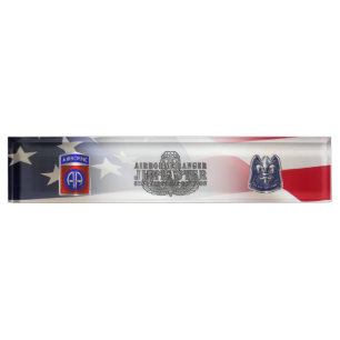 82nd Airborne Division Jumpmaster Nameplate