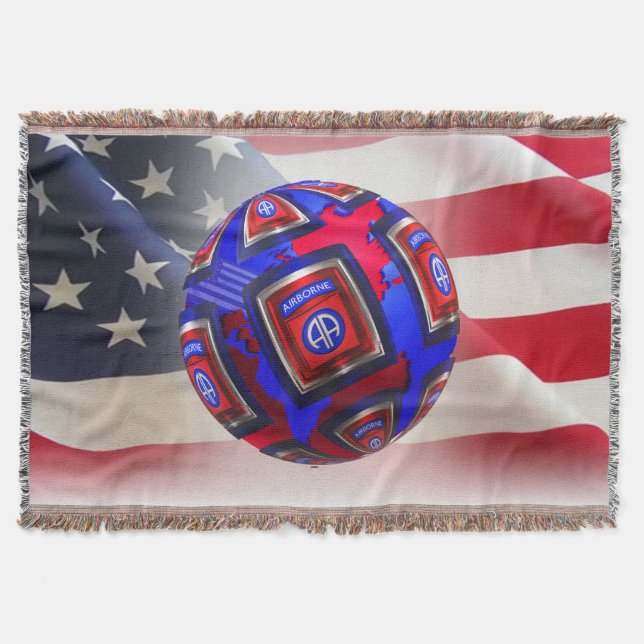 82nd Airborne Division - Lower Price Throw Blanket (Front)