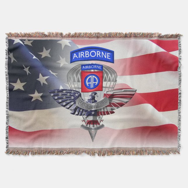 82nd Airborne Division - Lower Price Throw Blanket (Front)