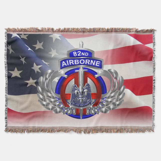 82nd Airborne Division - Lower Price Throw Blanket (Front)