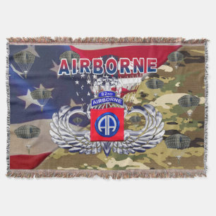 82nd Airborne Division - Lower Price Throw Blanket