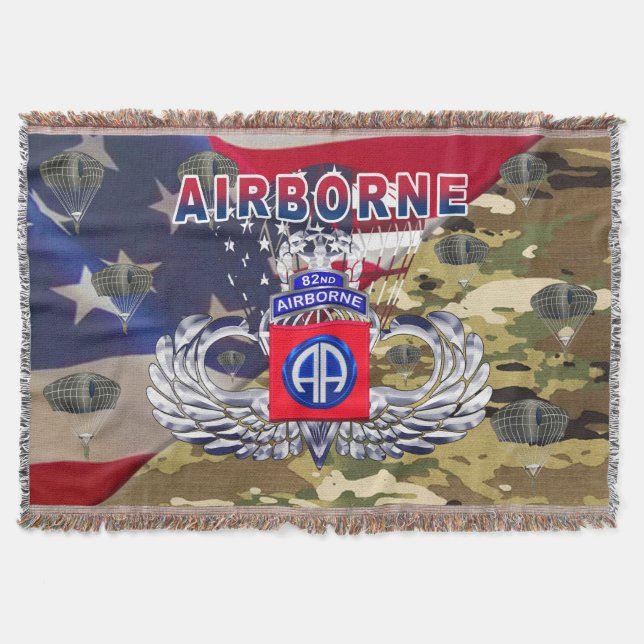 82nd Airborne Division - Lower Price Throw Blanket (Front)