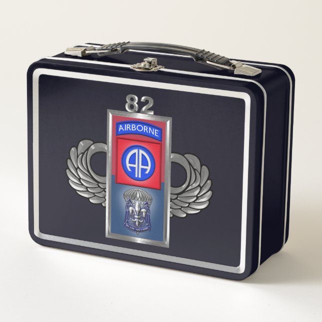 82nd Airborne Division  Metal Lunch Box (Front)