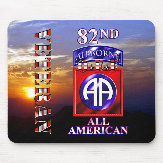 82nd Airborne Division OEF Veteran Mouse Pad (Front)