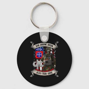 82nd Airborne Division Paratrooper Fort Bragg Jump Key Ring