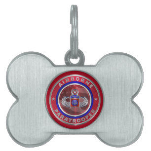 82nd Airborne Division Paratrooper Pet ID Tag