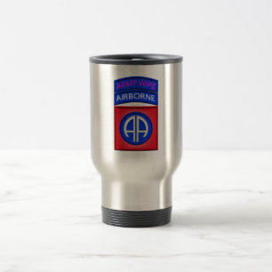 82nd Airborne Division “Paratrooper Wife” Travel Mug