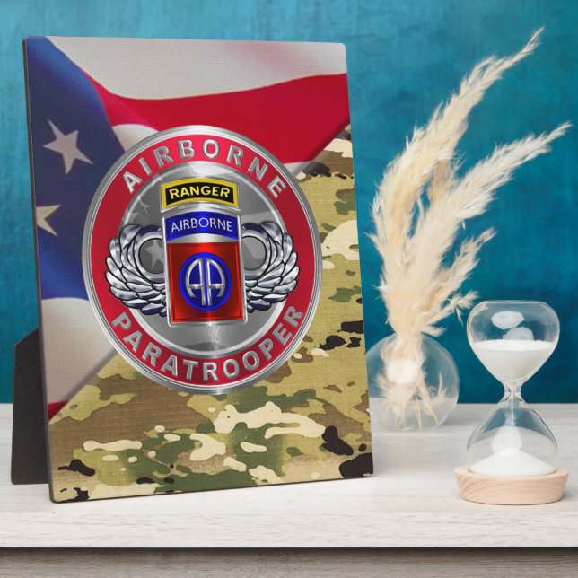 82nd   Airborne Division Ranger Plaque (Side)