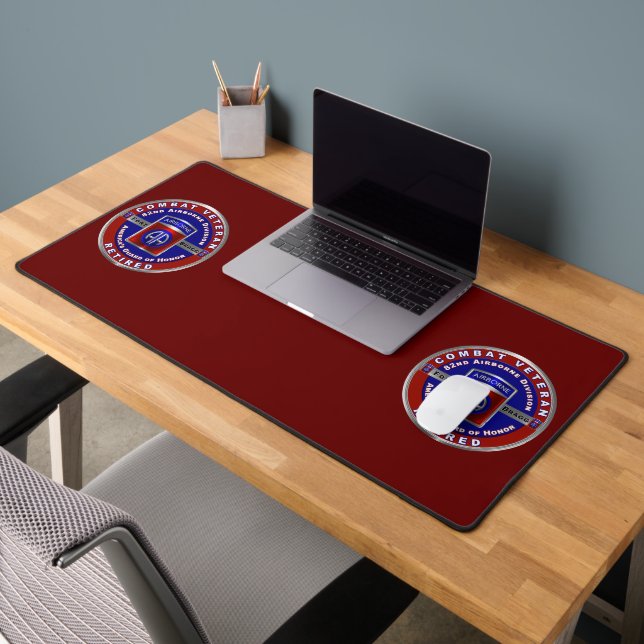82nd Airborne Division Retired Veteran Desk Mat (Office 2)