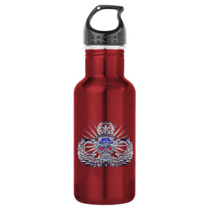 82nd Airborne Division “Silver Skull” Red Bottle