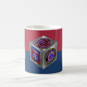 82nd Airborne Division Steel Cube Coffee Mug