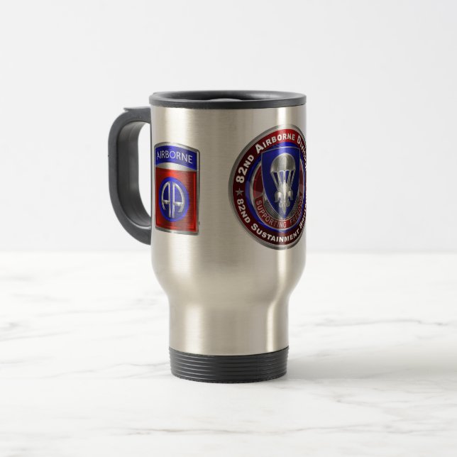82nd Airborne Division Sustainment Brigade  Travel Mug (Front Left)