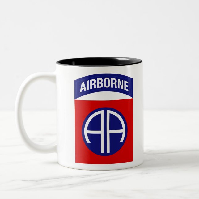 82nd Airborne Division Two-Tone Coffee Mug (Left)
