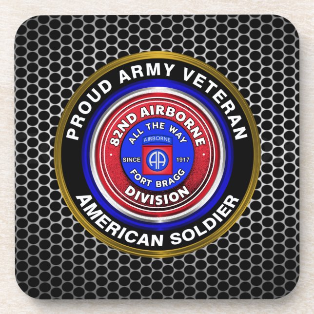 82nd Airborne Division Veteran Coaster (Front)