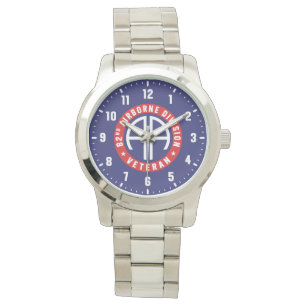 82nd Airborne Division Veteran Stainless Steel Watch