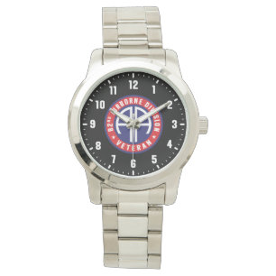 82nd Airborne Division Veteran Stainless Steel Watch