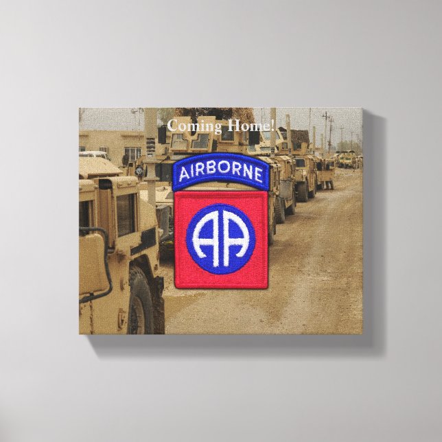 82nd airborne division veterans vets gulf war canvas print (Front)