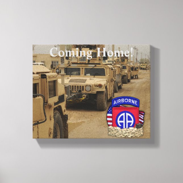 82nd airborne division veterans vets gulf war canvas print (Front)