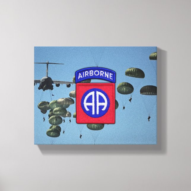 82nd airborne division veterans wrapped canvas (Front)