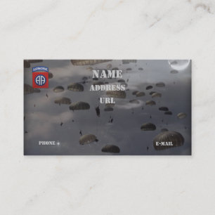 82nd Airborne Division vets patch business Card