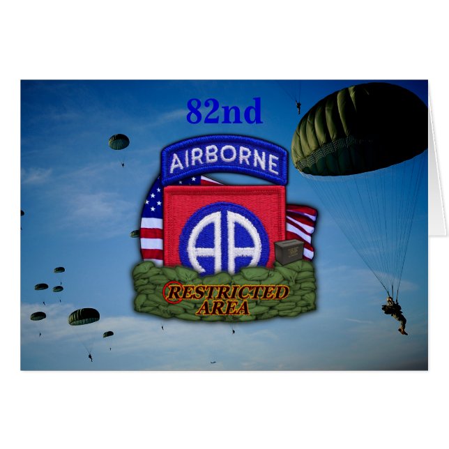 82nd airborne division war veterans vets Card (Front Horizontal)