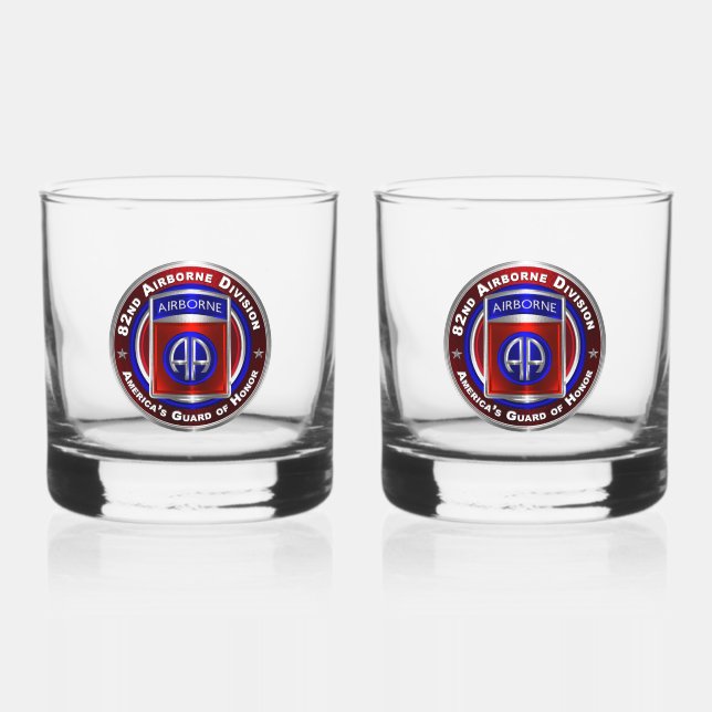 82nd Airborne Division Whiskey Glass (Front)