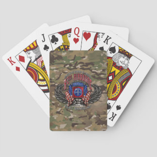82nd Airborne Fort Bragg Camo Playing Cards