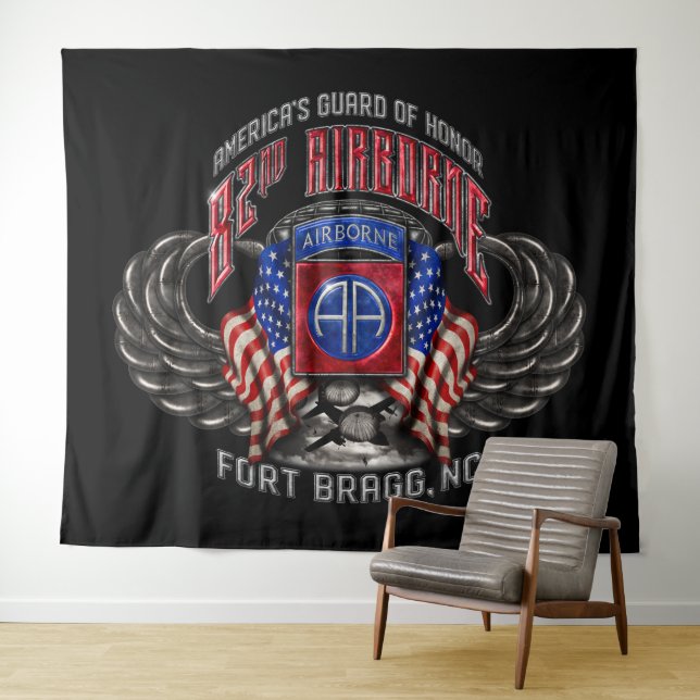 82nd Airborne Fort Bragg Tapestry (In Situ (Horizontal))
