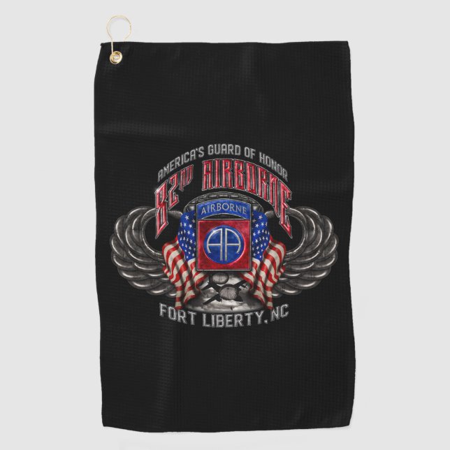 82nd Airborne Golf Towel (Front)