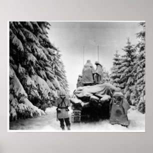 82nd Airborne in Belgium Poster