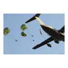 82nd Airborne jump from C-17 Poster