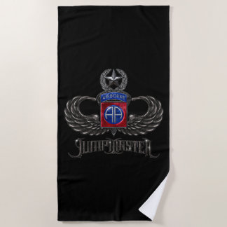 82nd Airborne Jumpmaster Beach Towel