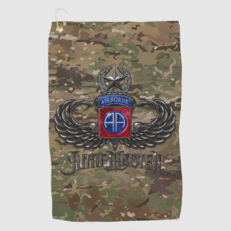 82nd Airborne Jumpmaster Camo Golf Towel