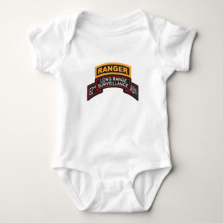 82nd Airborne LRS Scroll, Ranger Tab Baby Bodysuit