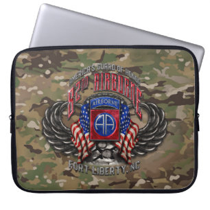 82nd Airborne OCP Camo 15" Laptop Sleeve
