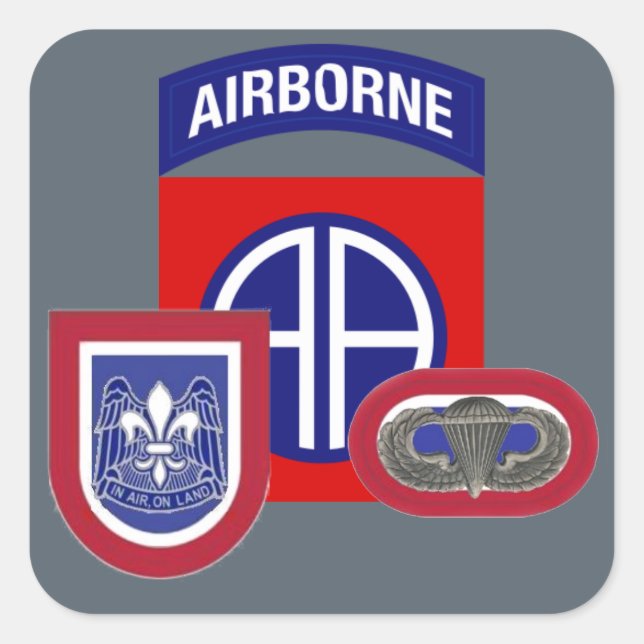 82ND AIRBORNE STICKERS (Front)