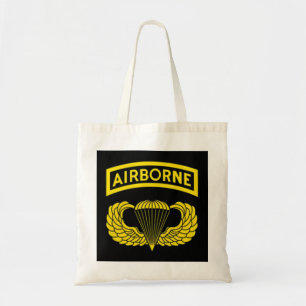 82nd Army Airborne Division Paratrooper , Veterans Tote Bag
