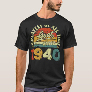 82nd Birthday 82 Years Old GOAT Since 1940 T-Shirt