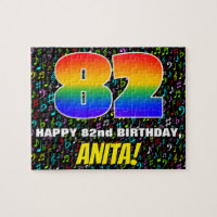 82nd Birthday — Fun, Colourful Music Symbols & “82
