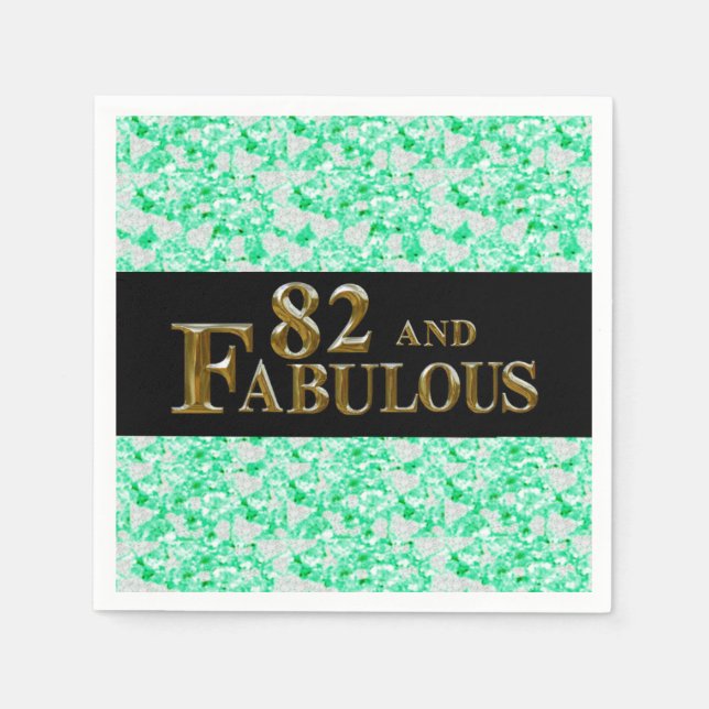 82nd Birthday  Napkin (Front)