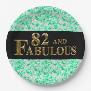 82nd Birthday  Paper Plate