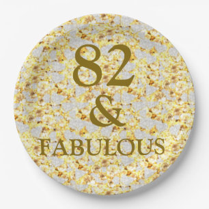 82nd Birthday  Paper Plate