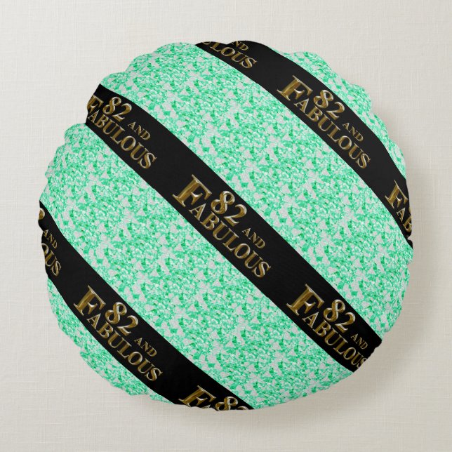 82nd Birthday  Round Cushion (Front)
