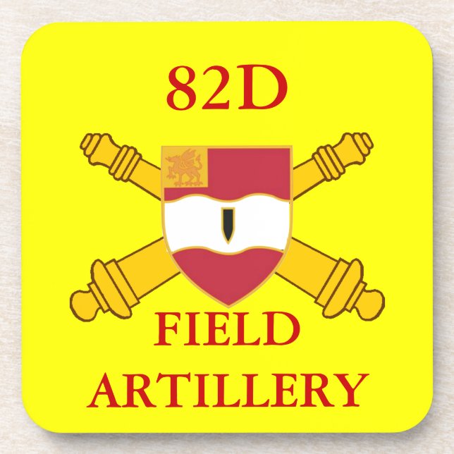 82ND FIELD ARTILLERY DRINK COASTERS (Front)