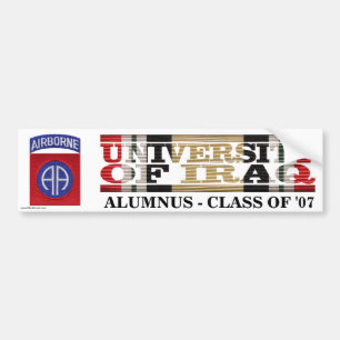 82nd Infantry Division U of Iraq Alumnus Sticker