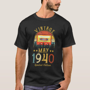 82th Birthday 82 Years Old Vintage May 1940 Retro T-Shirt