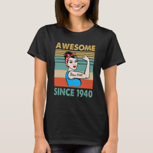 83 Year Old Awesome Since 1940 83rd Birthday T-Shirt
