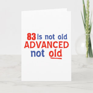 83 year old birthday designs card