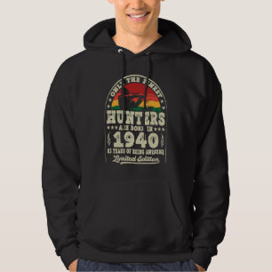 83 Year Old Deer Hunting Hunters Vintage 1940 83rd Hoodie
